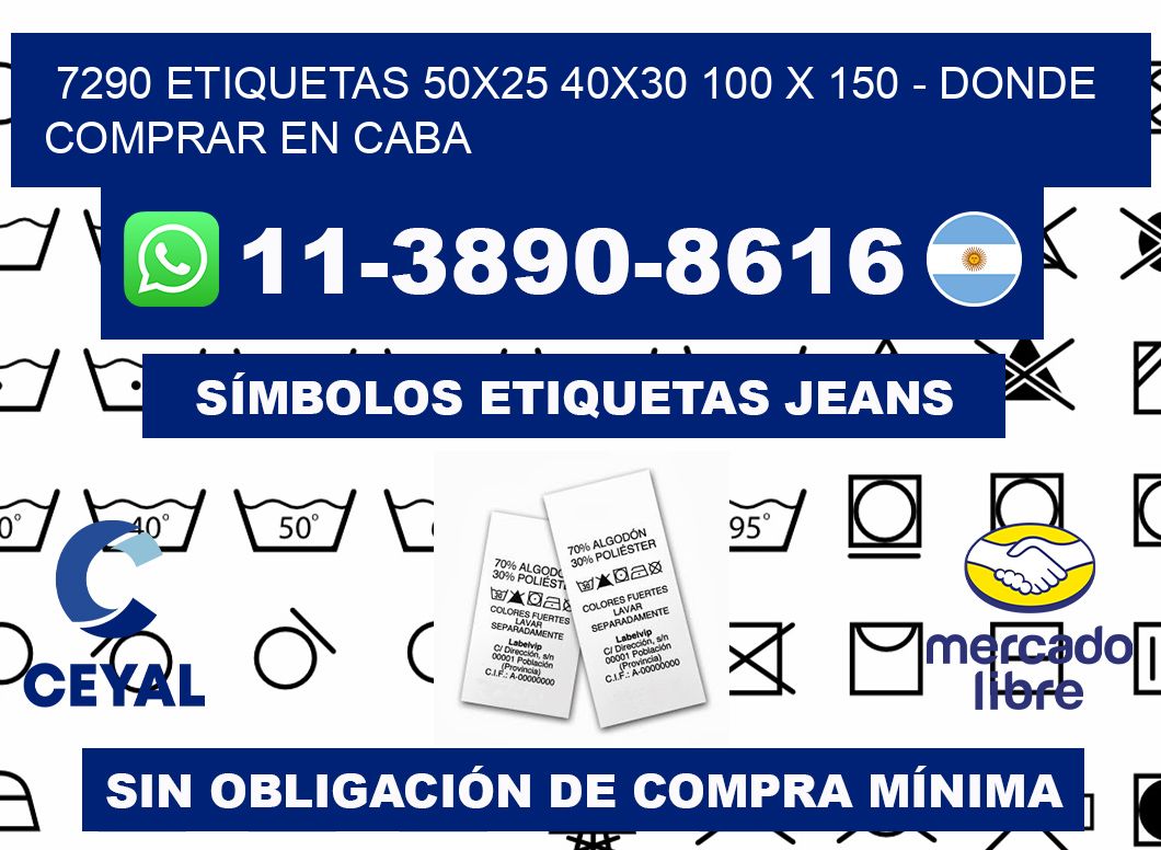 7290 etiquetas 50x25 40x30 100 x 150 - Donde Comprar en Caba
