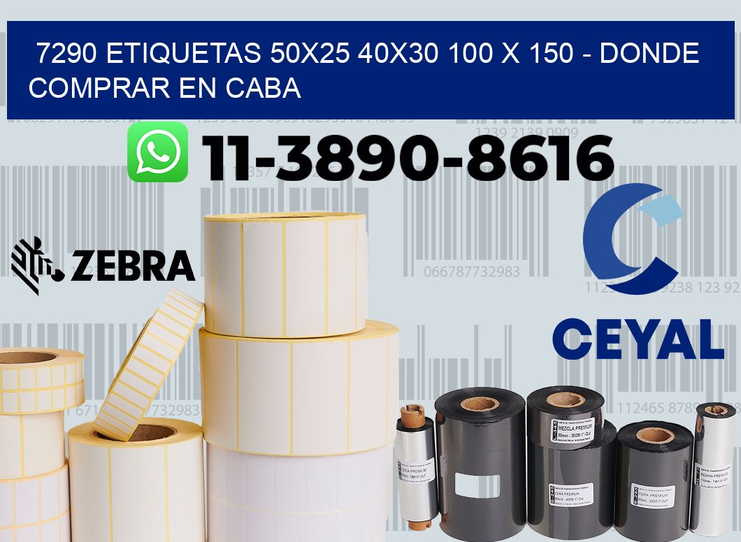 7290 etiquetas 50x25 40x30 100 x 150 - Donde Comprar en Caba