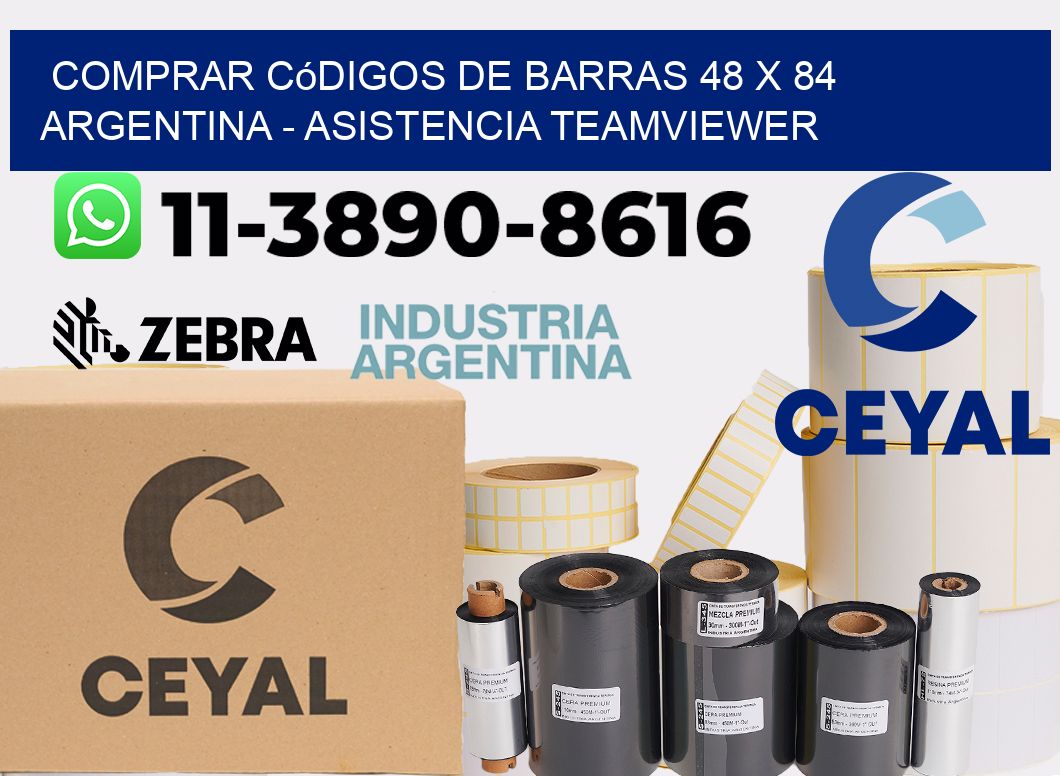Comprar códigos de barras 48 x 84 argentina - asistencia teamviewer