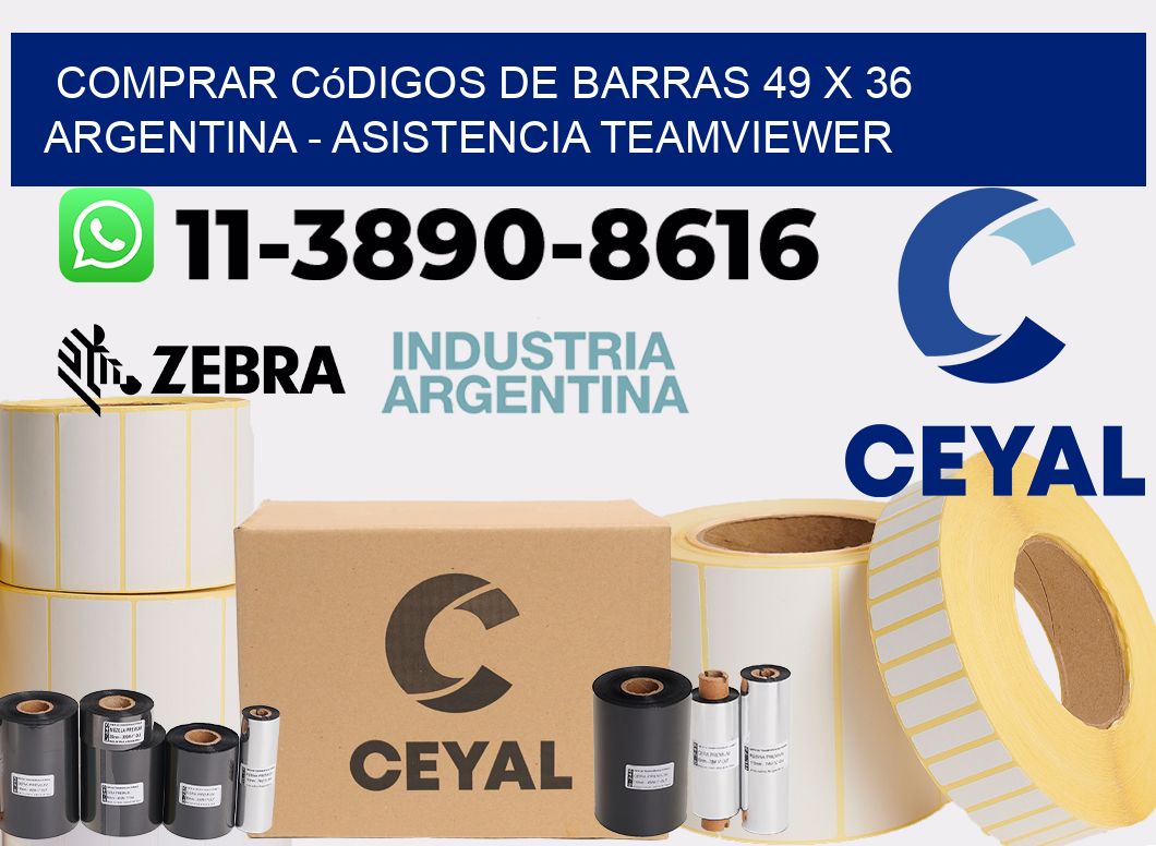 Comprar códigos de barras 49 x 36 argentina - asistencia teamviewer