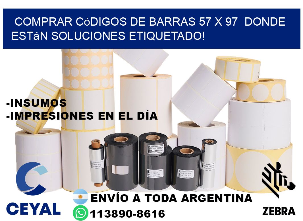Comprar códigos de barras 57 x 97  donde están soluciones etiquetado!
