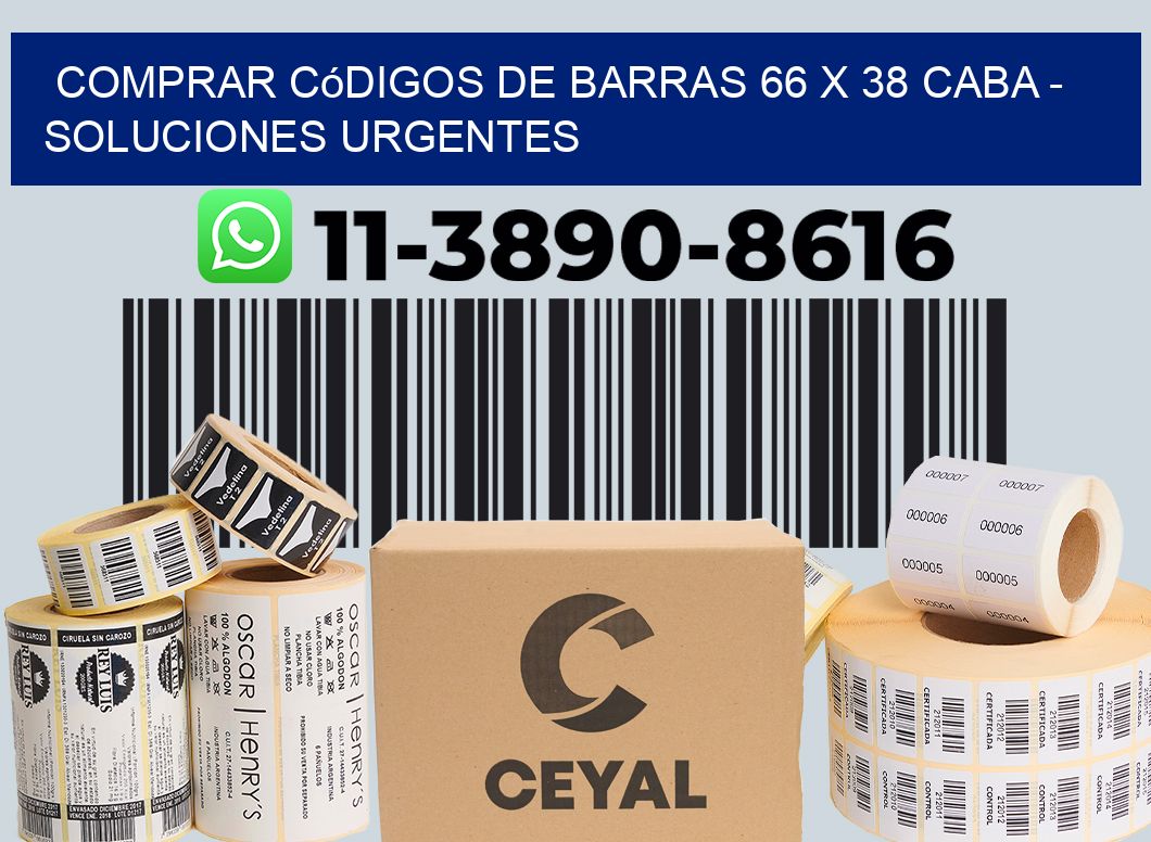 Comprar códigos de barras 66 x 38 CABA - soluciones urgentes