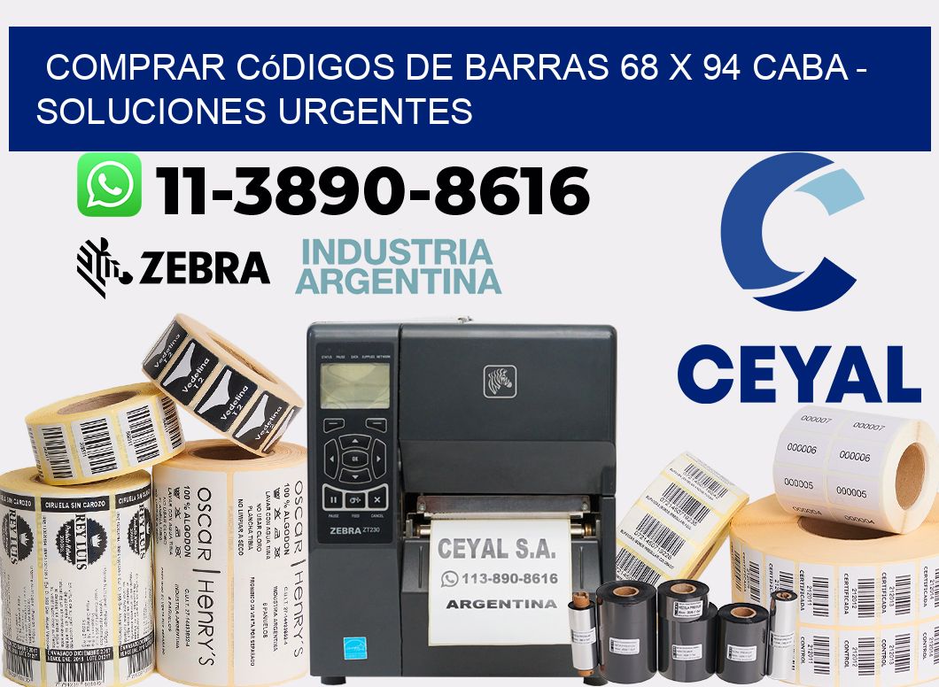 Comprar códigos de barras 68 x 94 CABA - soluciones urgentes