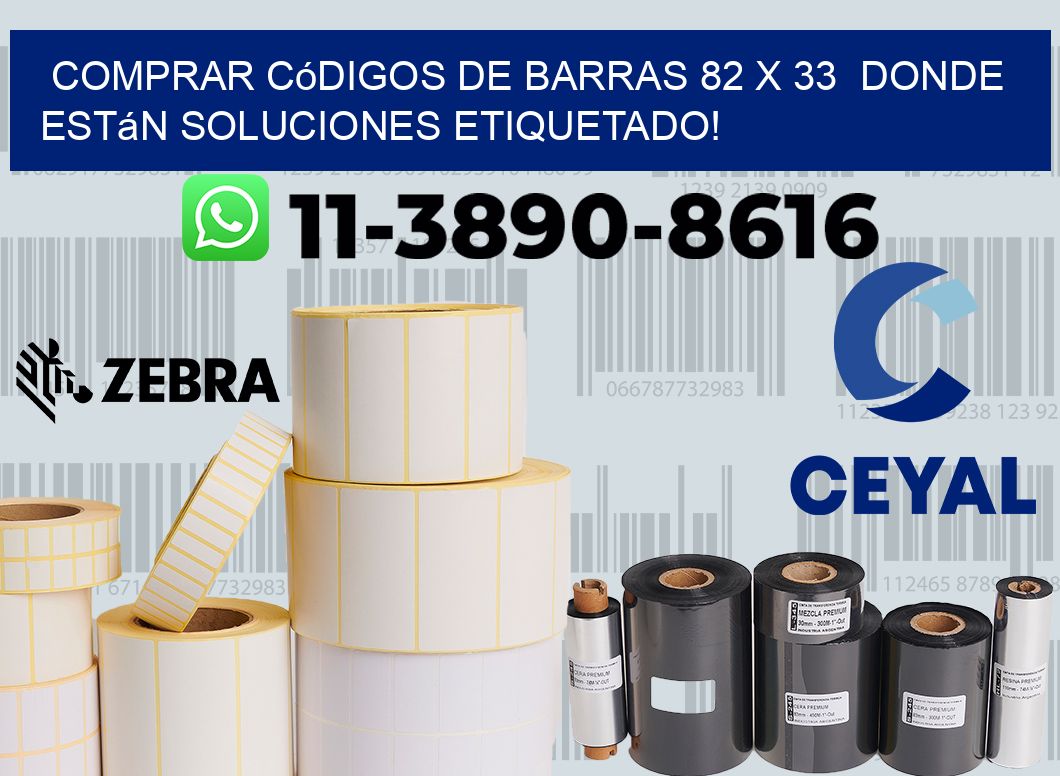 Comprar códigos de barras 82 x 33  donde están soluciones etiquetado!
