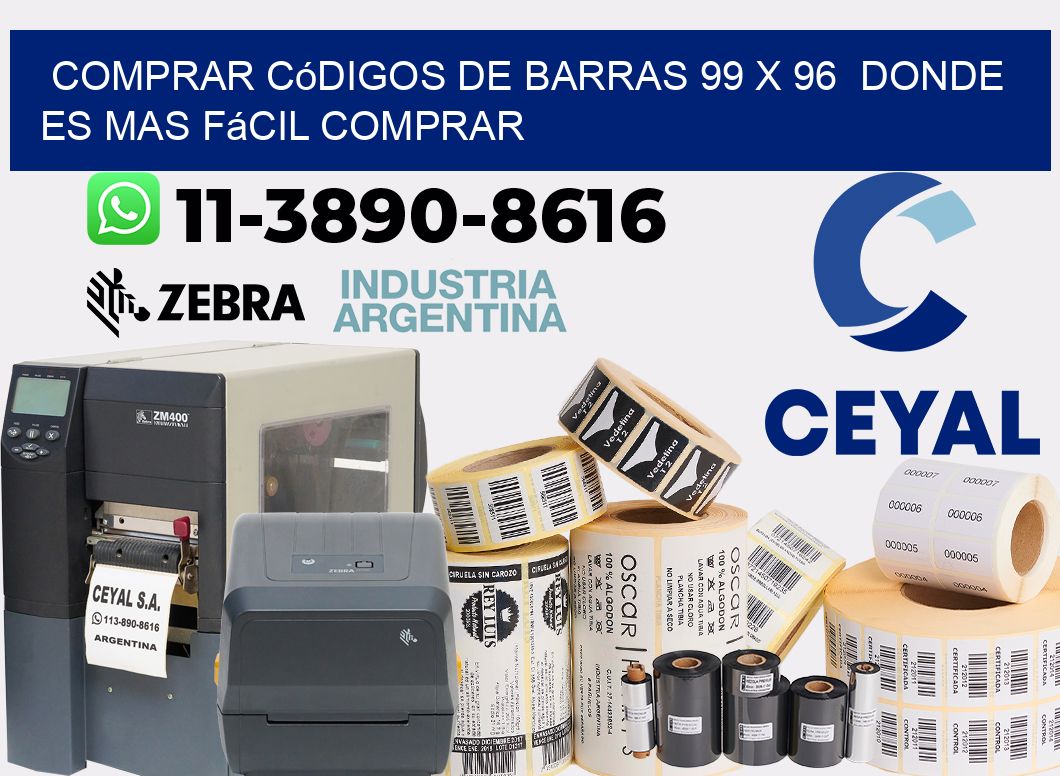 Comprar códigos de barras 99 x 96  Donde es mas fácil comprar