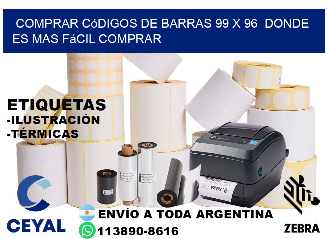 Comprar códigos de barras 99 x 96  Donde es mas fácil comprar