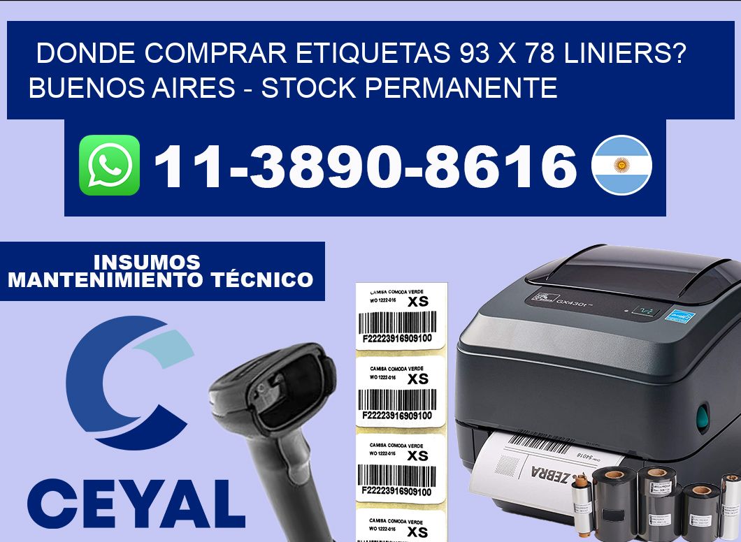 Donde Comprar etiquetas 93 x 78 LINIERS? Buenos Aires – Stock permanente