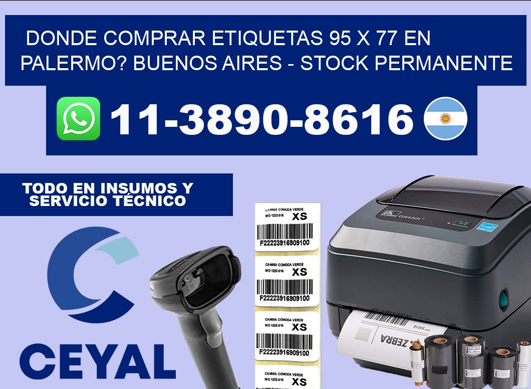 Donde Comprar etiquetas 95 x 77 en PALERMO? Buenos Aires – Stock permanente