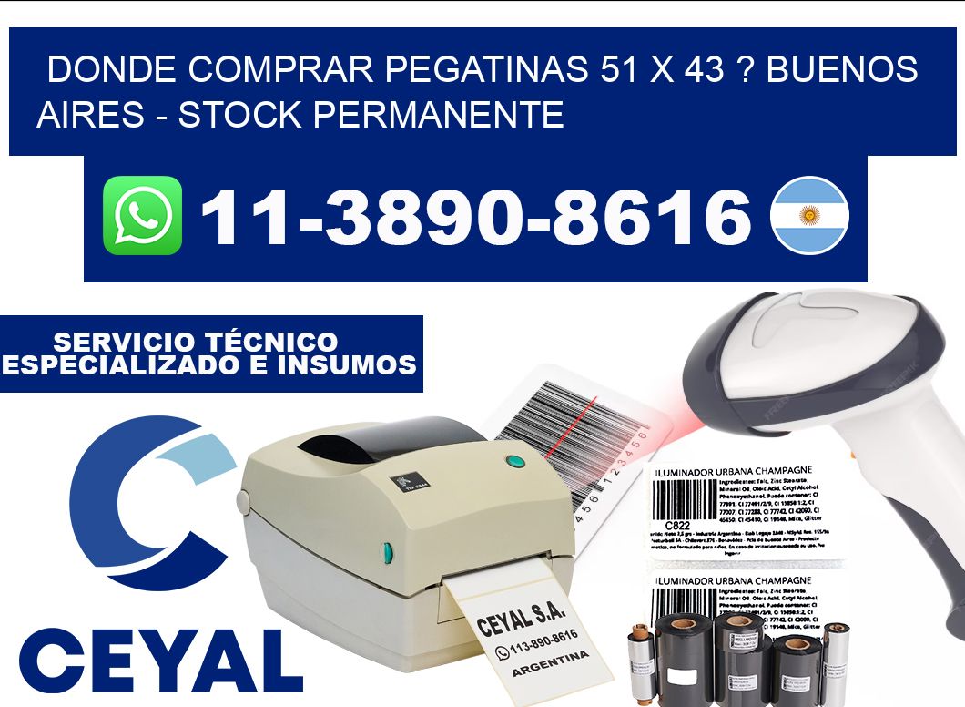 Donde Comprar pegatinas 51 x 43 ? Buenos Aires - Stock permanente