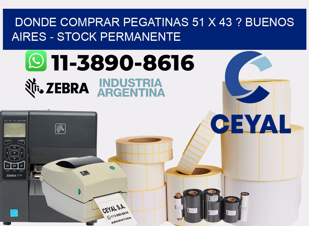 Donde Comprar pegatinas 51 x 43 ? Buenos Aires - Stock permanente