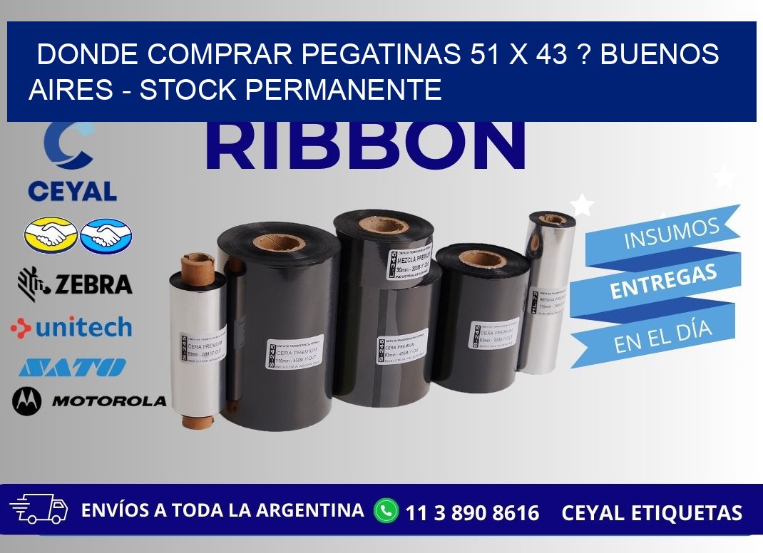 Donde Comprar pegatinas 51 x 43 ? Buenos Aires - Stock permanente
