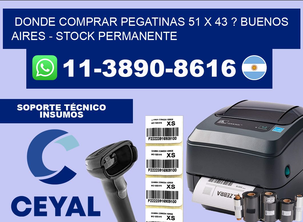 Donde Comprar pegatinas 51 x 43 ? Buenos Aires – Stock permanente
