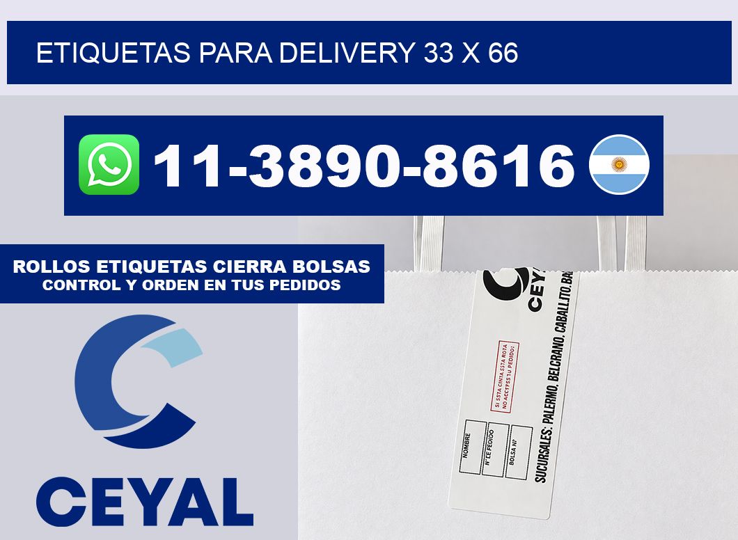 ETIQUETAS PARA DELIVERY 33 x 66