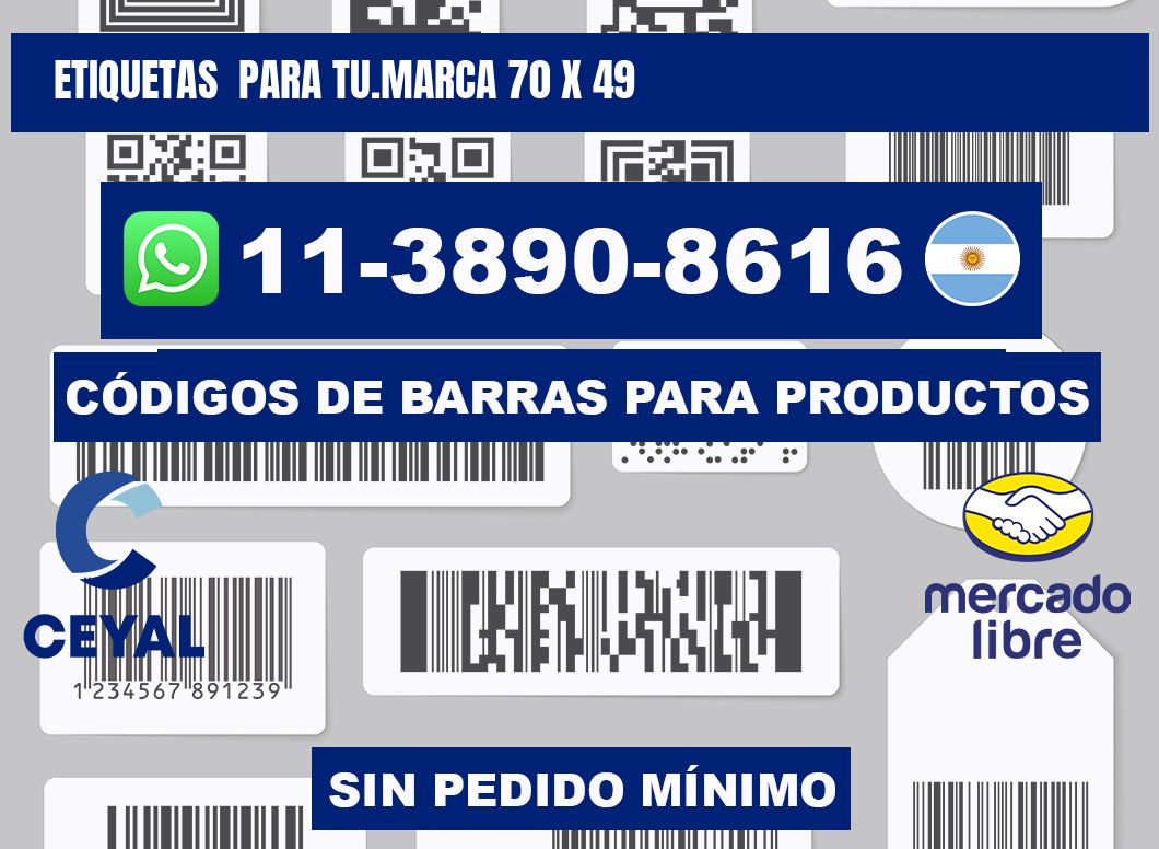 Etiquetas para tu.marca 70 x 49