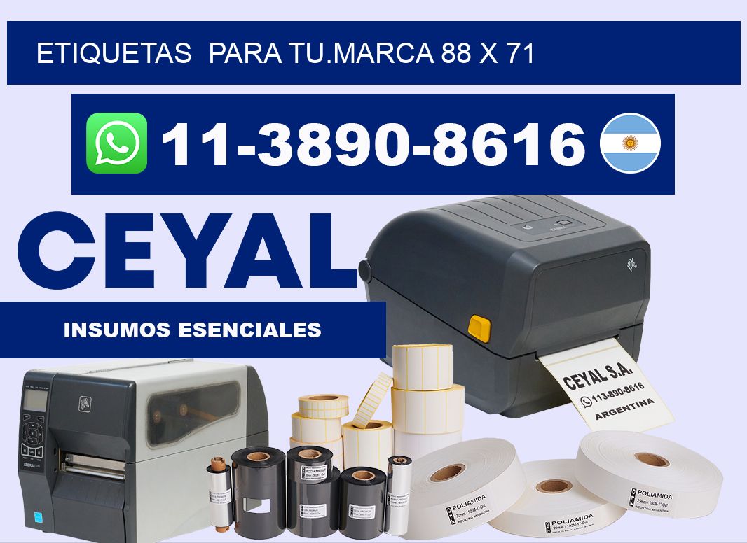 Etiquetas  para tu.marca 88 x 71