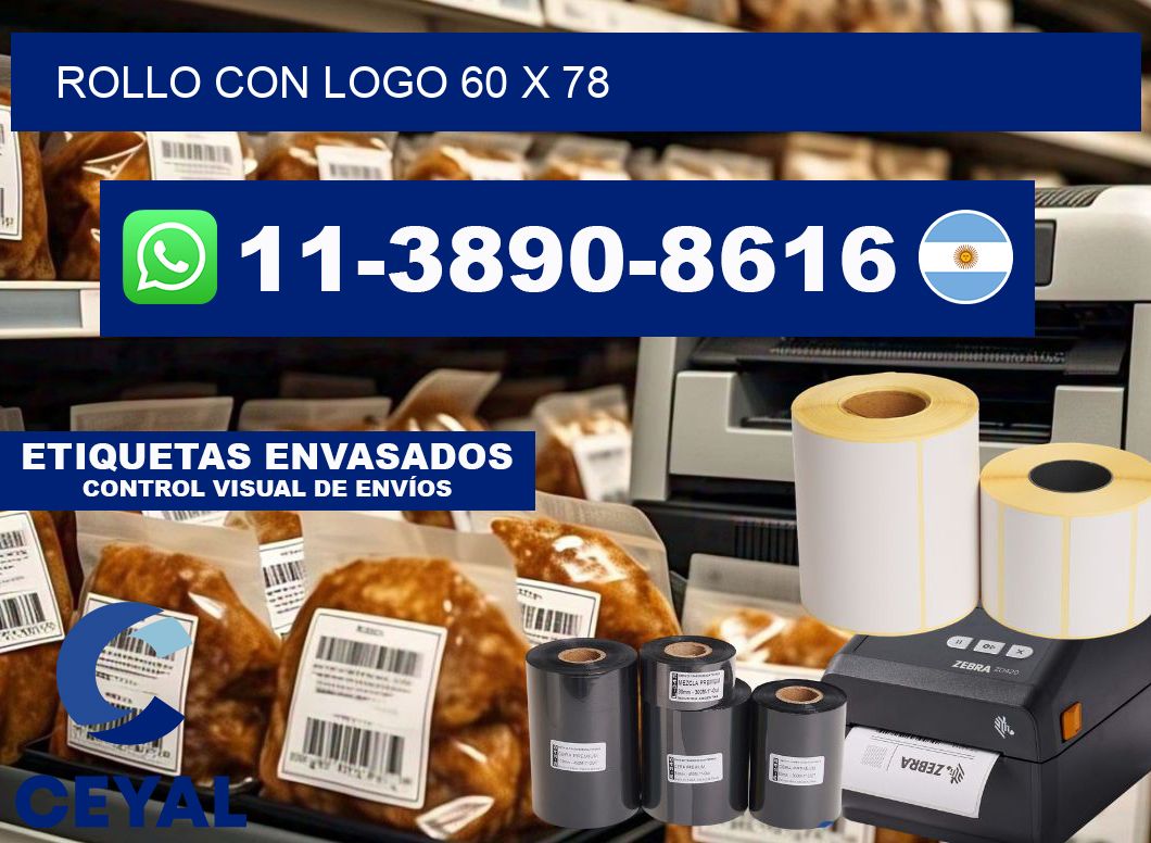Rollo con logo 60 x 78