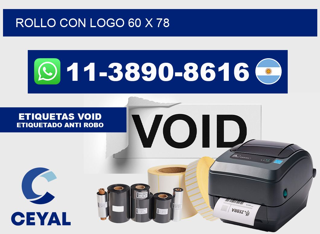 Rollo con logo 60 x 78