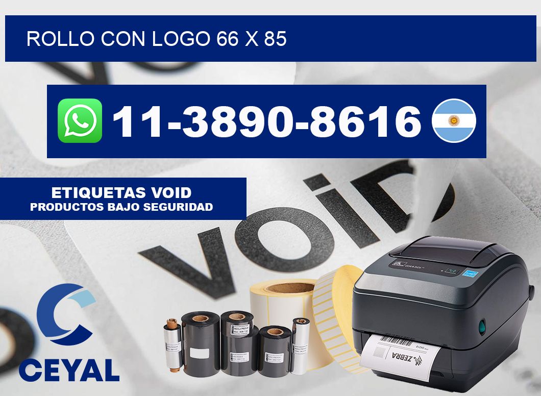 Rollo con logo 66 x 85