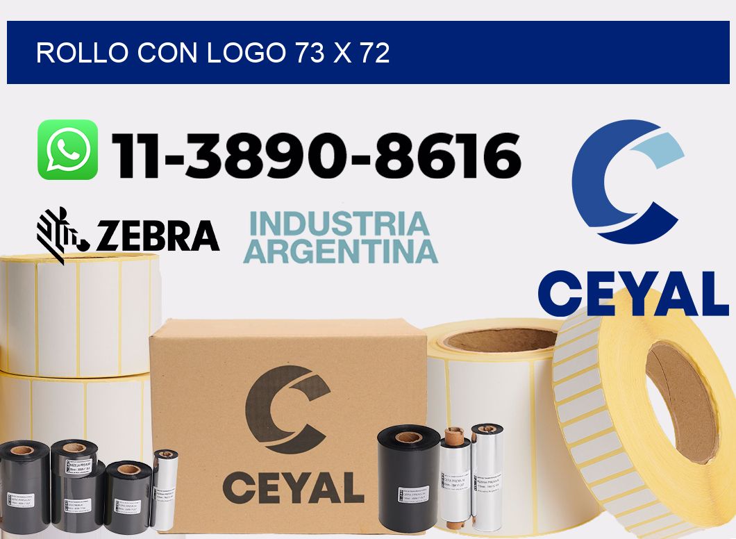 Rollo con logo 73 x 72