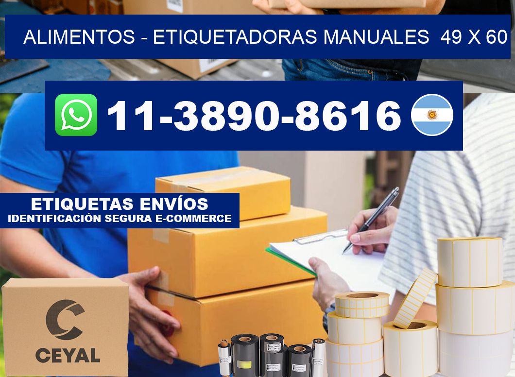 alimentos - Etiquetadoras Manuales  49 x 60