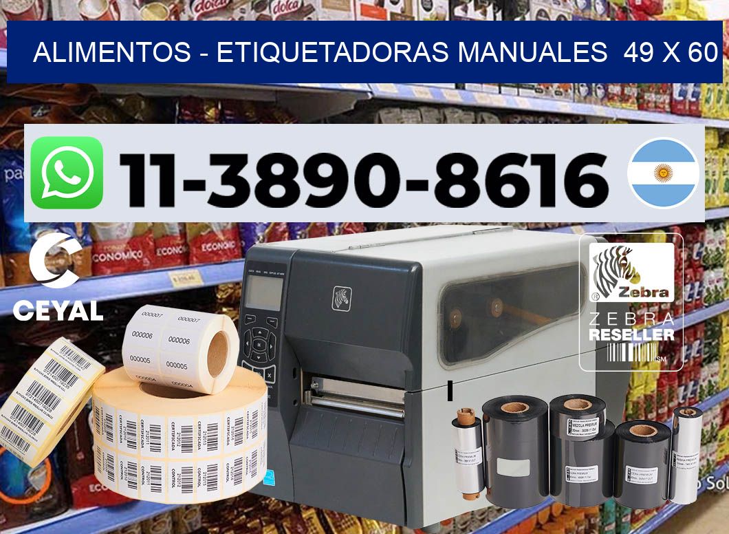 alimentos - Etiquetadoras Manuales  49 x 60