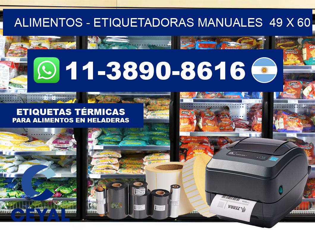 alimentos – Etiquetadoras Manuales  49 x 60