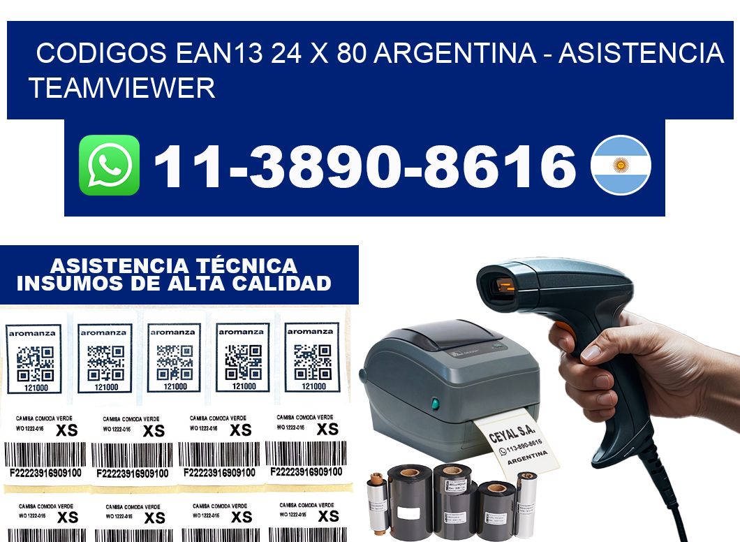 codigos ean13 24 x 80 argentina - asistencia teamviewer