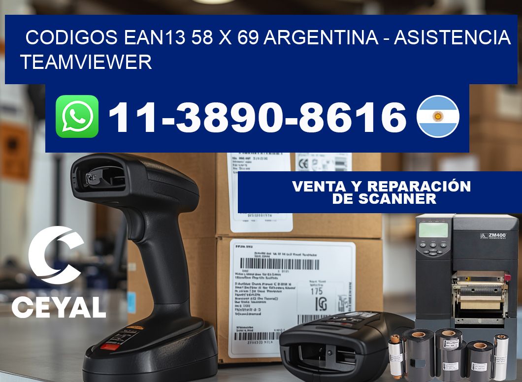 codigos ean13 58 x 69 argentina - asistencia teamviewer