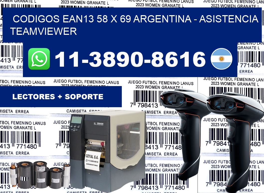 codigos ean13 58 x 69 argentina – asistencia teamviewer