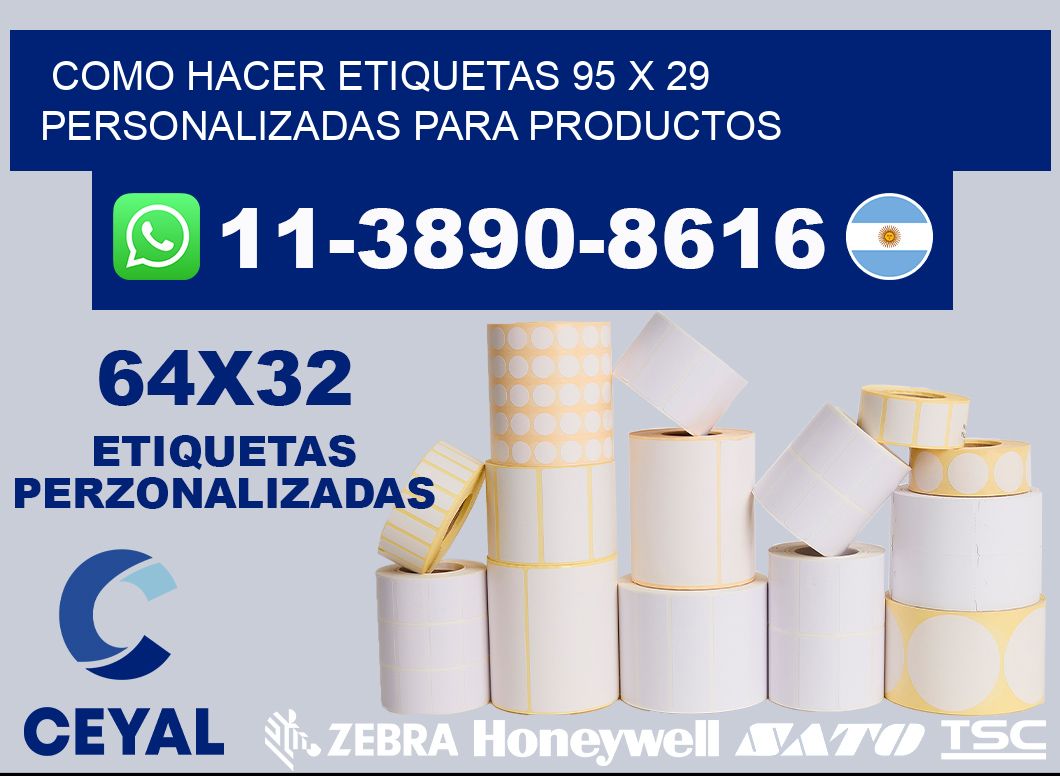 como hacer etiquetas 95 x 29 personalizadas para productos