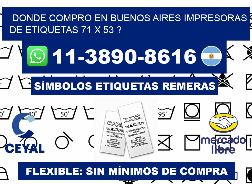 donde compro en buenos aires impresoras de etiquetas 71 x 53 ?