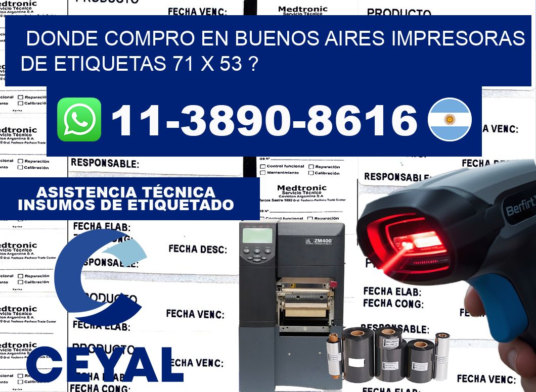 donde compro en buenos aires impresoras de etiquetas 71 x 53 ?