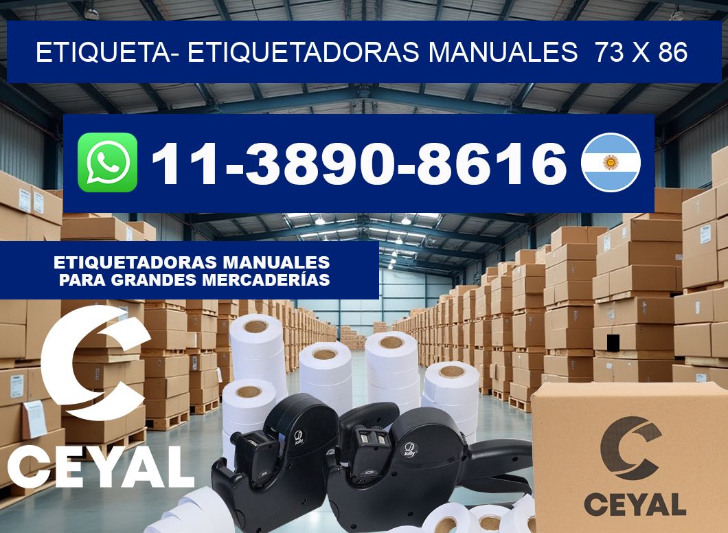 etiqueta- Etiquetadoras Manuales  73 x 86