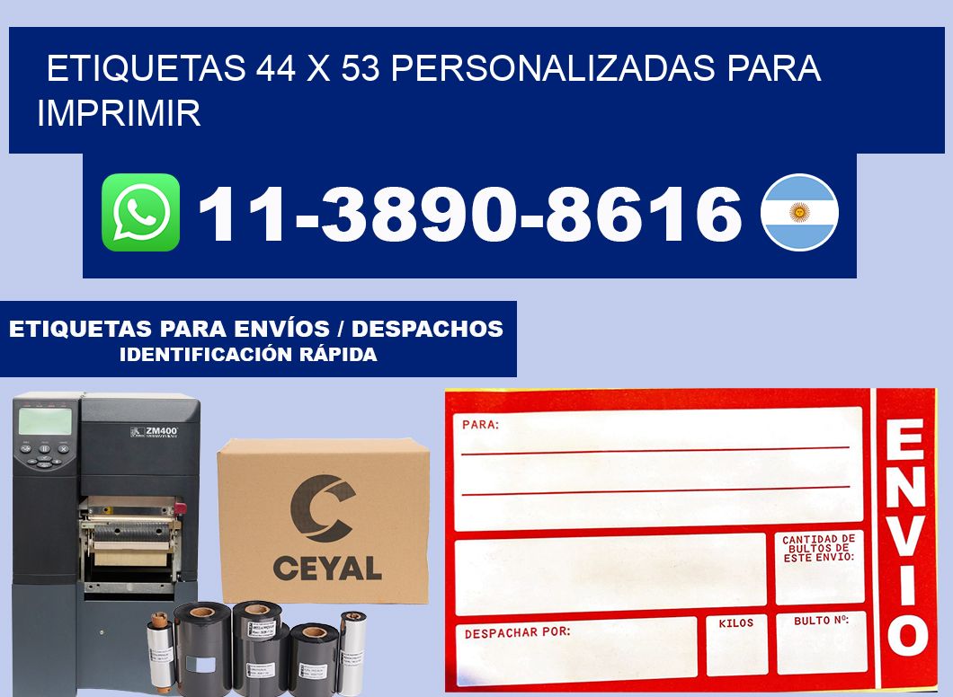 etiquetas 44 x 53 personalizadas para imprimir