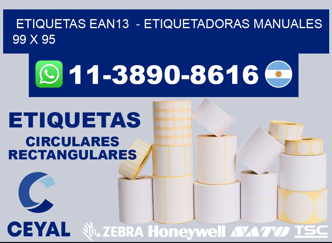 etiquetas ean13  - Etiquetadoras Manuales  99 x 95