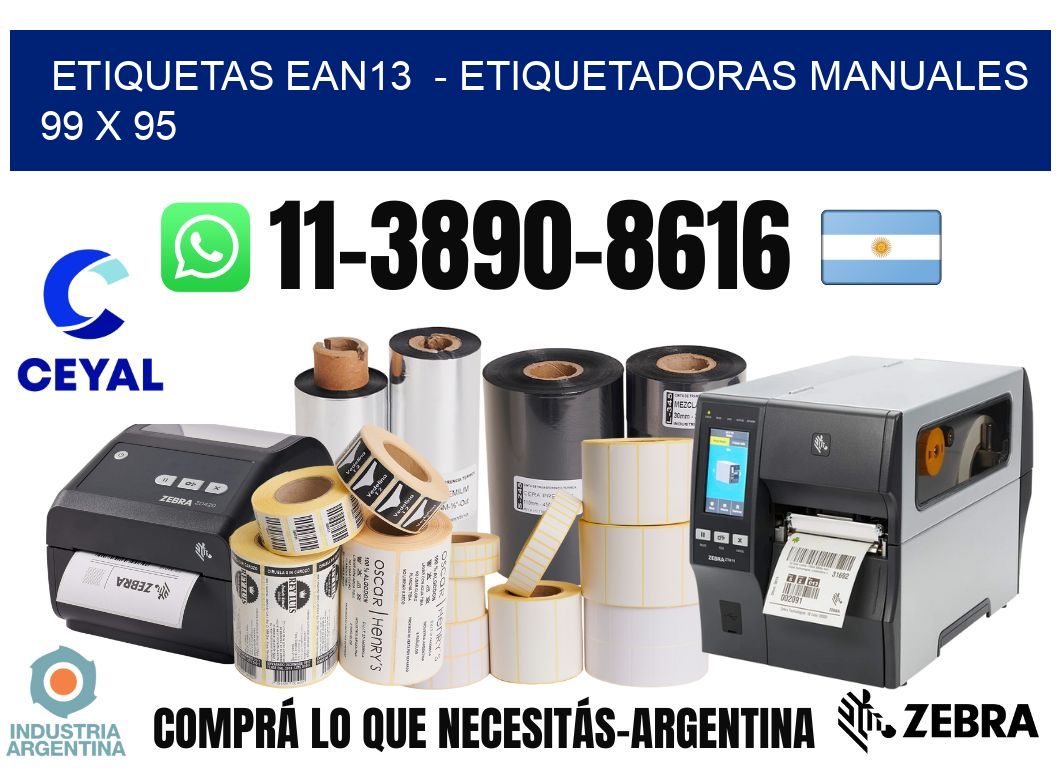 etiquetas ean13  - Etiquetadoras Manuales  99 x 95