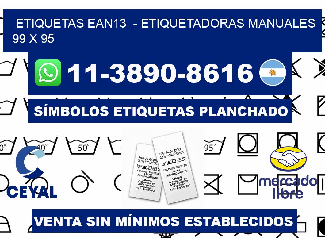 etiquetas ean13  - Etiquetadoras Manuales  99 x 95