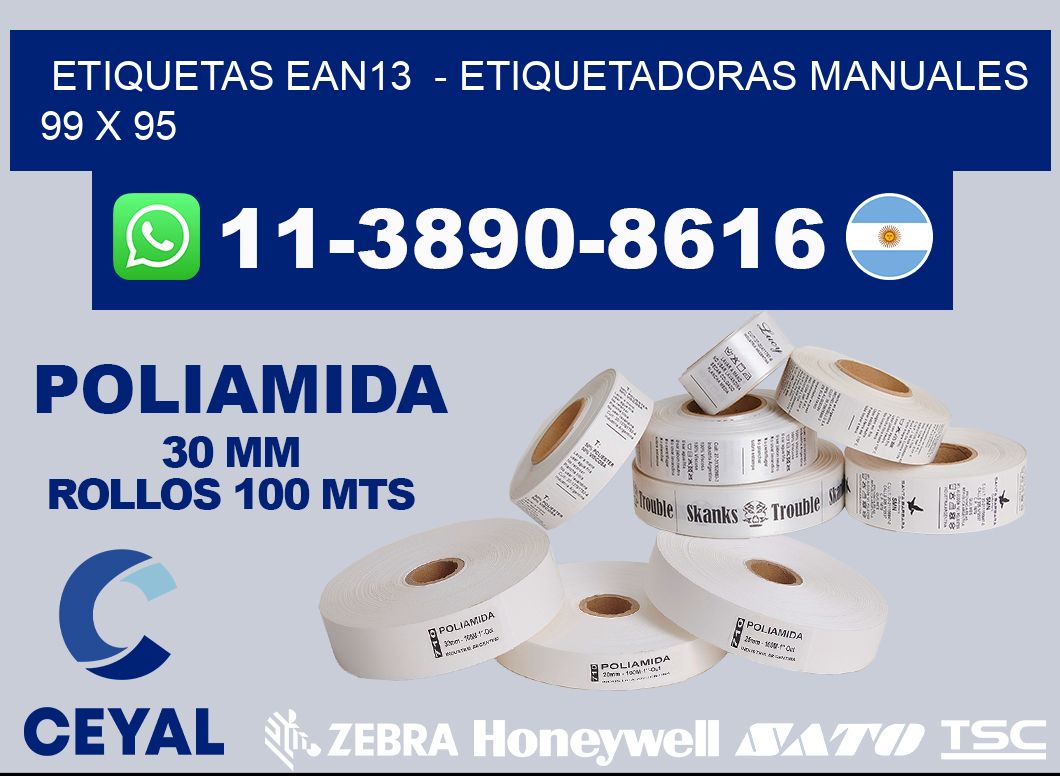 etiquetas ean13  – Etiquetadoras Manuales  99 x 95