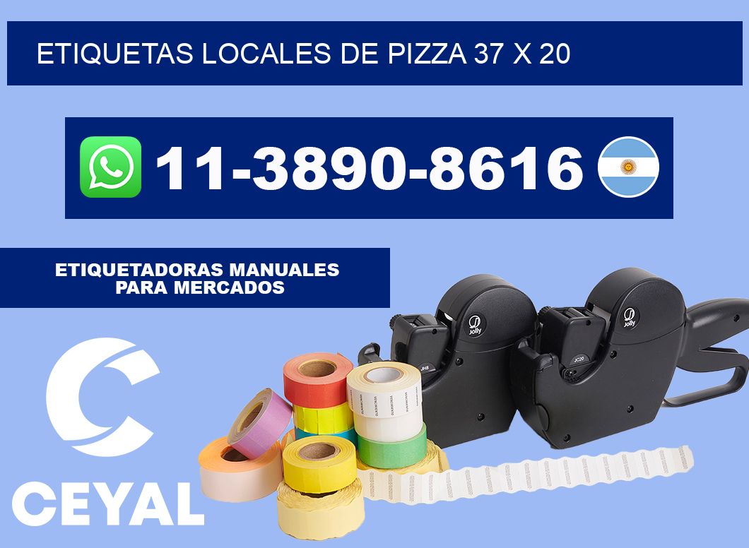 etiquetas locales de pizza 37 x 20
