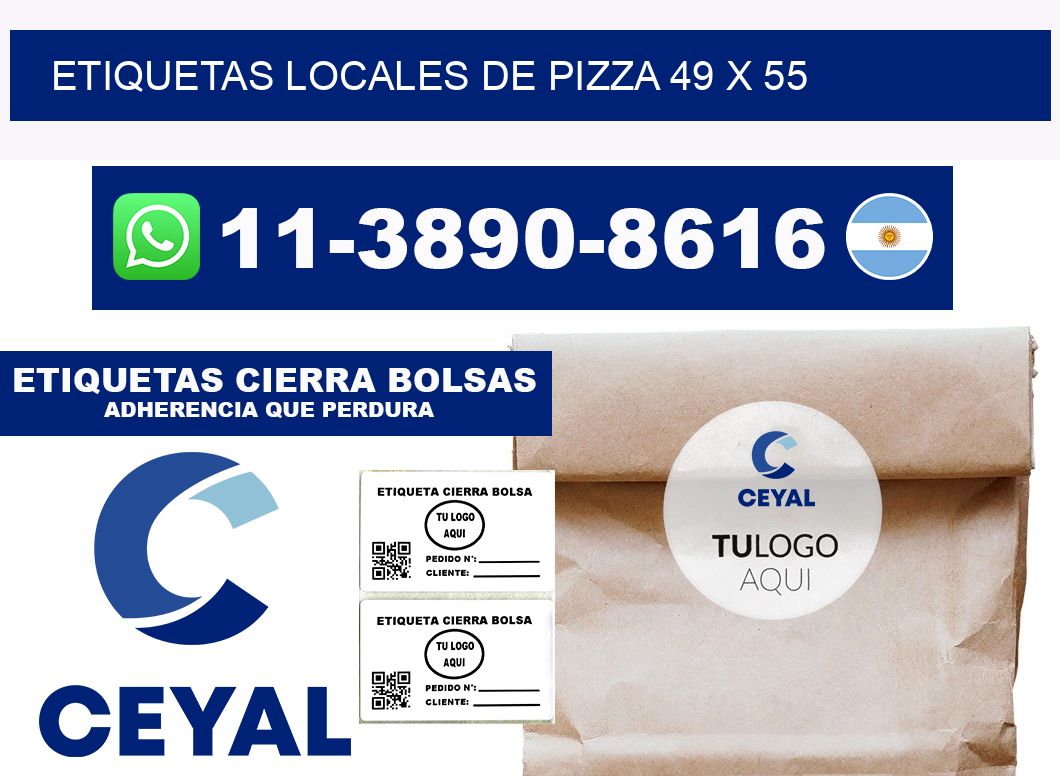 etiquetas locales de pizza 49 x 55