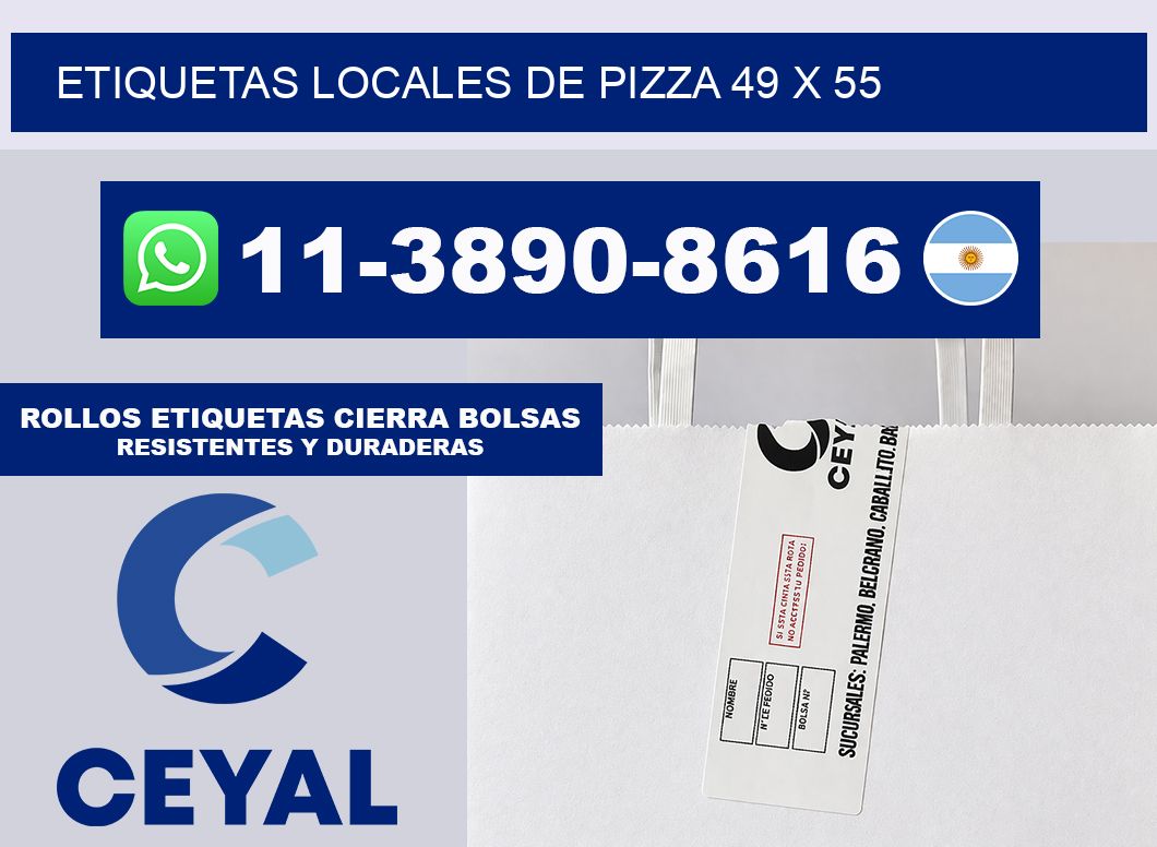 etiquetas locales de pizza 49 x 55
