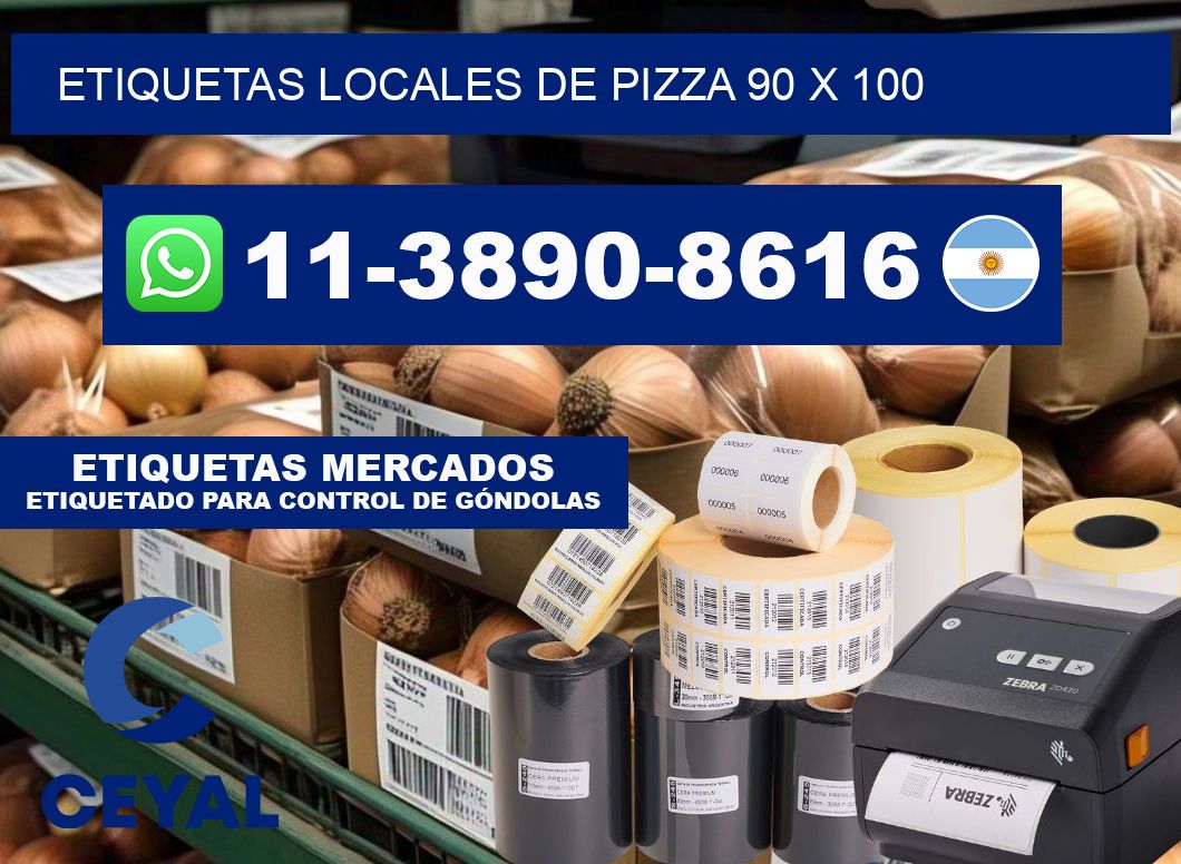 etiquetas locales de pizza 90 x 100