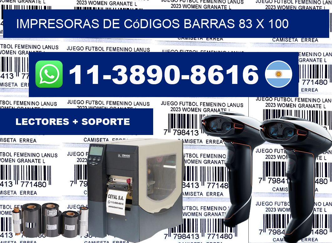impresoras de códigos barras 83 x 100