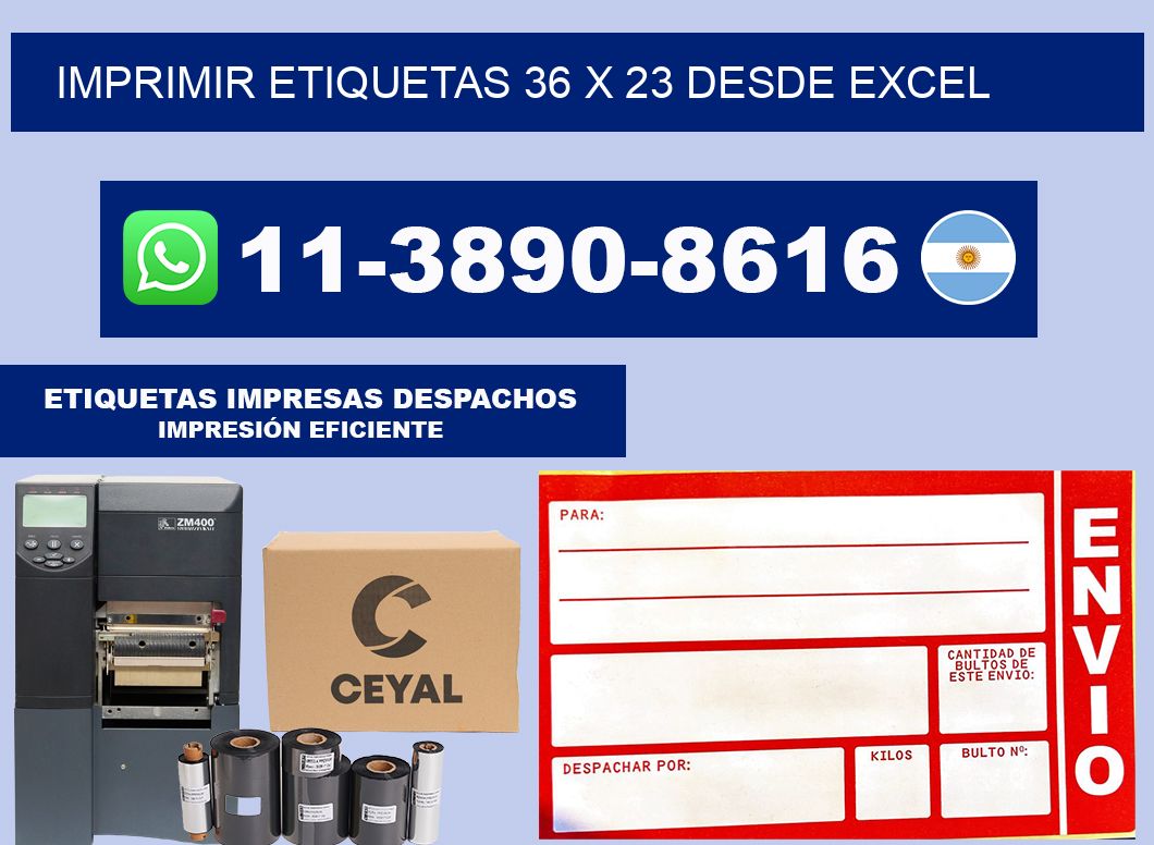 imprimir etiquetas 36 x 23 desde excel