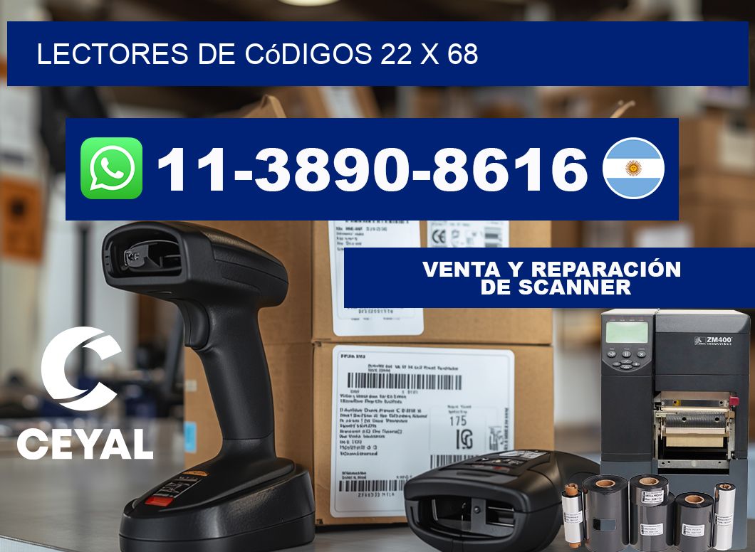 lectores de códigos 22 x 68