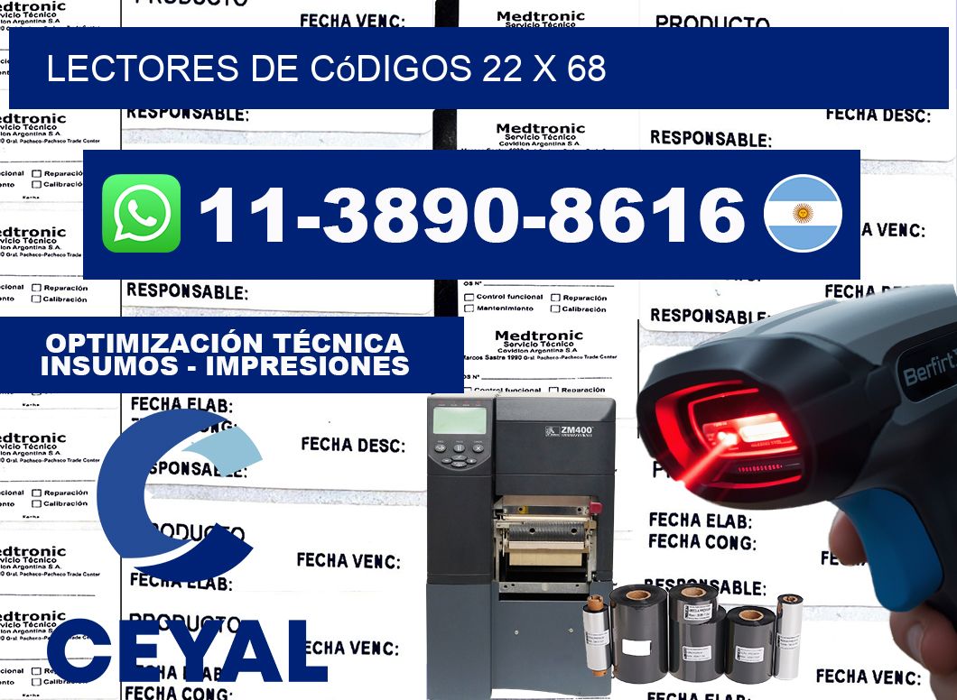 lectores de códigos 22 x 68