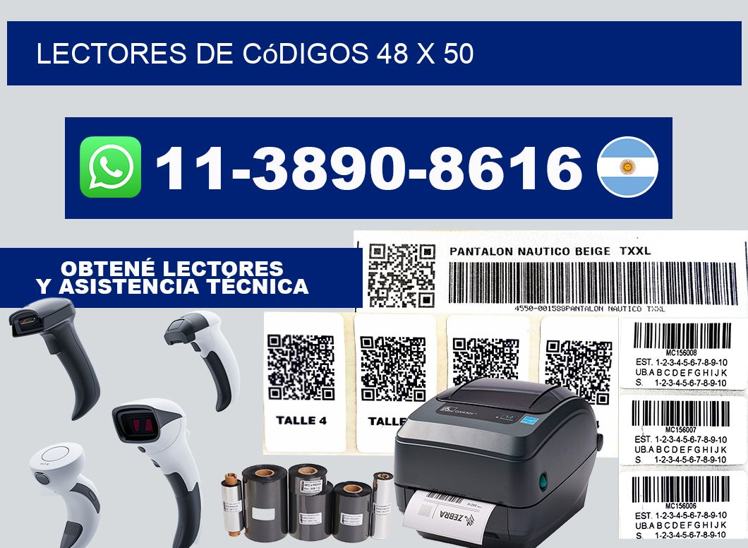 lectores de códigos 48 x 50