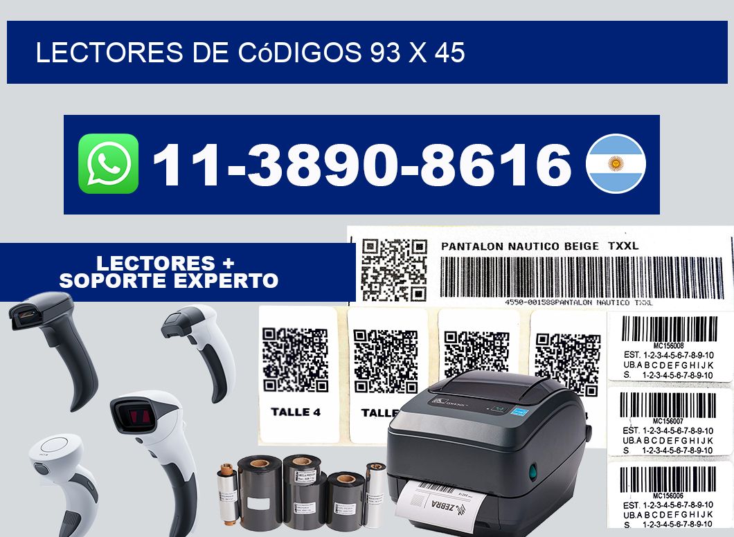 lectores de códigos 93 x 45