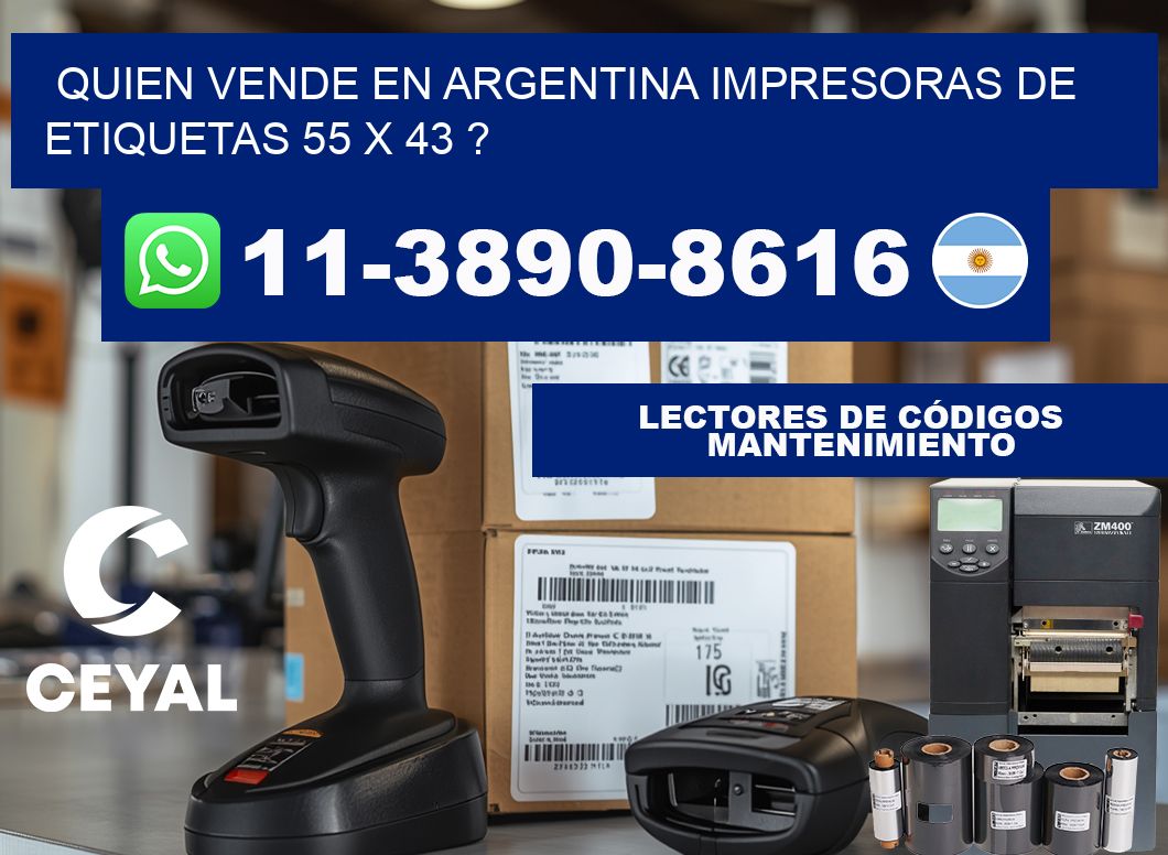 quien vende en argentina impresoras de etiquetas 55 x 43 ?