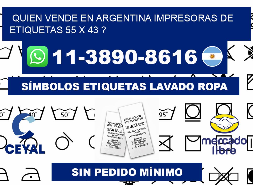 quien vende en argentina impresoras de etiquetas 55 x 43 ?